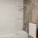 RGW Шторка на ванну sc-115 80x140 профиль хром стекло прозрачное алюминий, стекло арт. 411111508-111