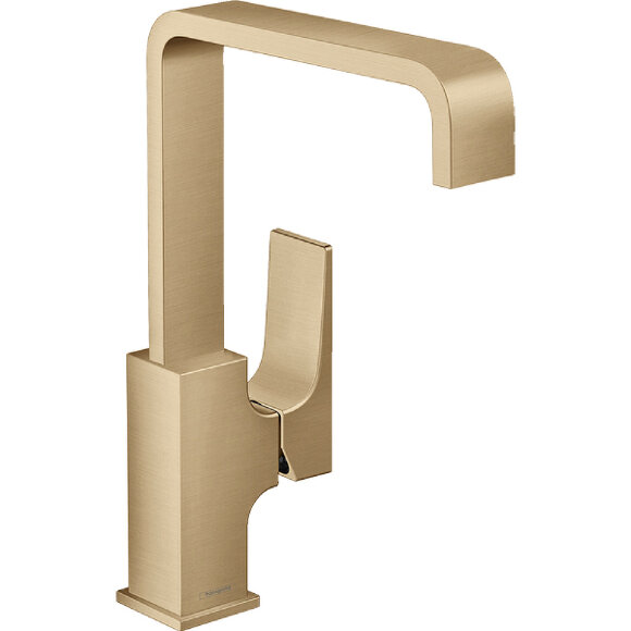 Смеситель для раковины, 32511140 Metropol Hansgrohe, цвет: 230 шлифованная бронза