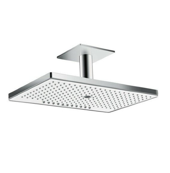 Hansgrohe верхний душ с потолочным кронштейном скрытого монтажа, Rainmaker Select, матовый хром арт. 24016400