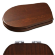 Сиденье для унитаза Kerasan Retro, микролифт 108840 цвет: коричневый