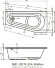 Акриловая ванна DELTA 160x80 LEFT - PLUG & PLAY RIHO арт. BD43 (BD4300500000000)