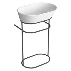 Напольная структура под раковину-50*40*h75см, Wave Simas, металл, цвет чёрный матовый арт. WASA04 nero matt