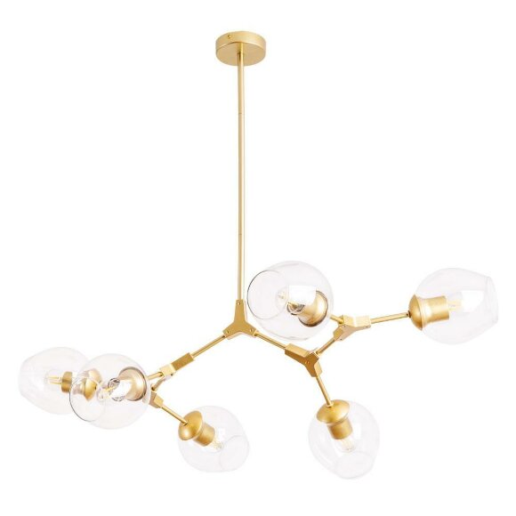 Подвесная люстра, вид дизайнерский Yuka Arte Lamp цвет:  золотой - A4103SP-6GO