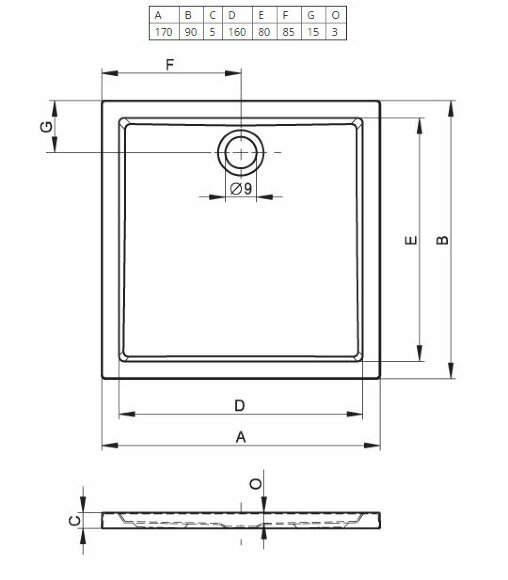 Акриловый душевой поддон Riho Zurich 266 170x90 белый DA0800500000000