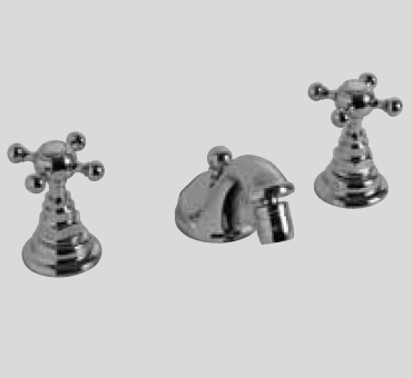 Смеситель для биде на 3 отверстия, хром KERASAN Retro, 7392 cr цвет: хром