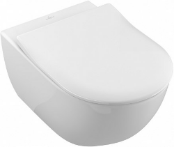 Подвесной унитаз Villeroy Boch Subway 2.0, 56*37 см, безободковый, в комплекте с сиденьем и крышкой, арт. 5614R2R1 Подвесной унитаз Villeroy Boch Subway 2.0, 56*37 см, безободковый, в комплекте с сиденьем и крышкой, арт. 5614R2R1