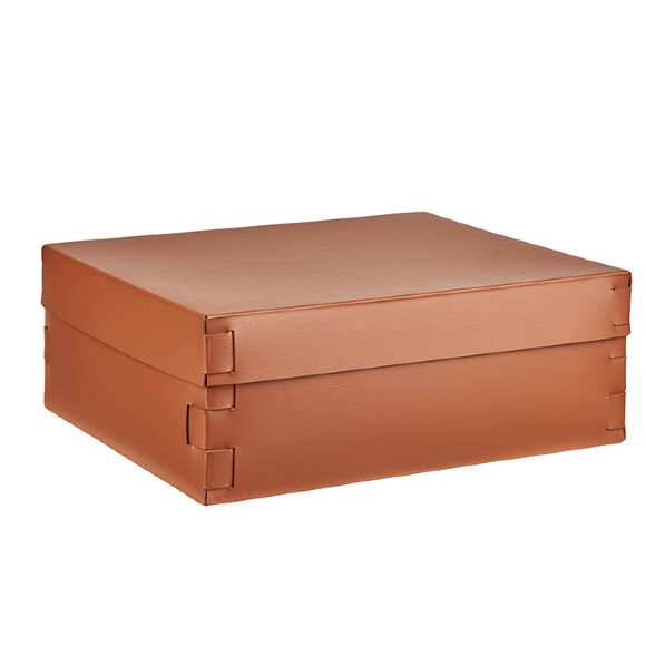Коробка Snob ADJ Италия, 36x30xH13,5 цвет: коньяк (бордо) арт. 3630.09/30