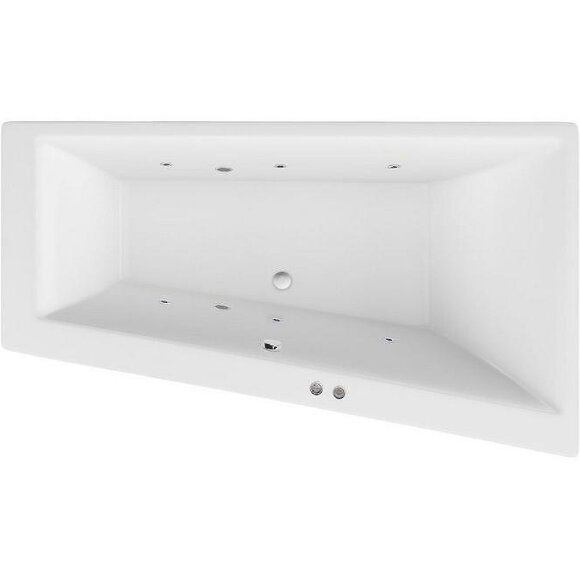 Акриловая ванна Sfera Slim 170x100 R с гидромассажем Excellent, WAEX.SFP17S.SOFT.CR