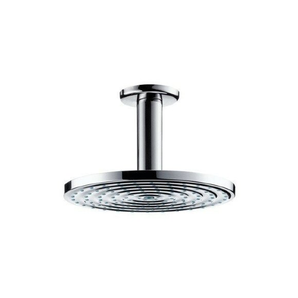 Hansgrohe верхний душ с потолочным кронштейном, EcoSmart, глянцевый хром арт. 27464000