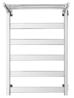 Полотенцесушитель электрический, хром, Secado 80x60, Комано 1 СП - 4603759400563