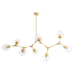 Подвесная люстра, вид современный Yuka Arte Lamp цвет:  золотой - A4103SP-8GO