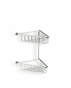 Решётка в ванную 2-х уровневая угловая, высота 29 см STIL HAUS, хром - 570(08)