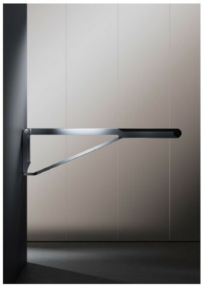 Keuco Складной поручень для установки справа и слева 700 мм, Axess, 35003 010751 цвет: хром, белый