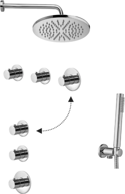 Душевой комплект Paffoni Modular Box, цвет: хром глянец, арт. KITMB018CR Душевой комплект Paffoni Modular Box, цвет: хром глянец, арт. KITMB018CR