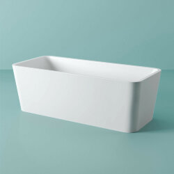 Ванна отдельностоящая, 180х80хh60см, ARTCERAM Square - ACW004 05 00 bianco matt, цвет: Белый