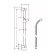 Hansgrohe душевая штанга Classic 65см со шлангом, Unica, матовый никель арт. 27617820