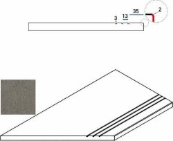 Ступень Fume Bor.30X60Grip Sx, Italon Discover x2 арт. 620090001046