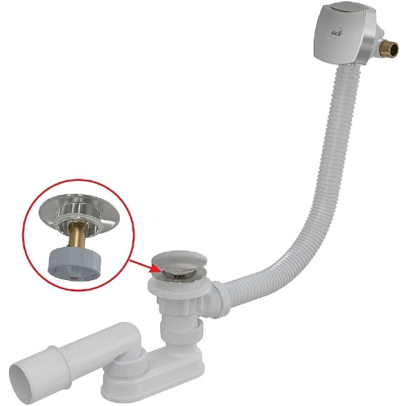 Слив-перелив click-clack хром Alcaplast  арт. A508CKM