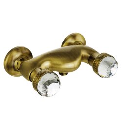 Смеситель для душа внешний, выход M1/2", Migliore Axo swarovski, бронза арт. 18479