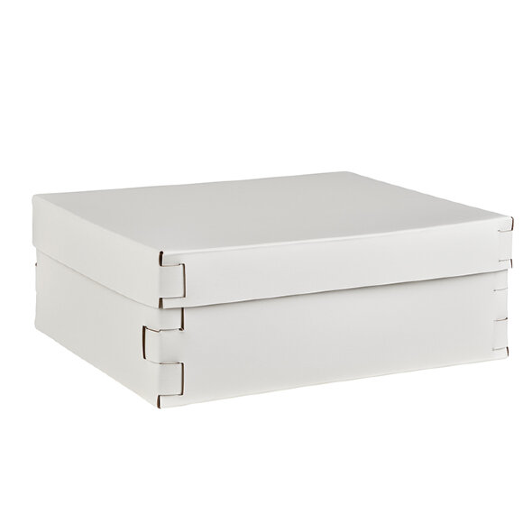 Коробка Snob ADJ Италия, 36x30xH13,5 цвет: белый (панна котта) арт. 3630.10/16