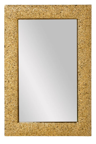 Зеркало AURA 90x60 с рамой из хрустального стекла с подсветкой цвет: золото ArmadiArt арт. 536