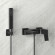 Настенный смеситель для ванны cо шлангом, держателем и лейкой, AKI Bossini, Z00726.073 цвет: черный