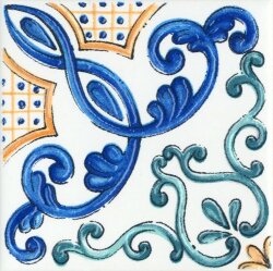 STG\A454\5232 Керамический декор 20x20 Капри майолика глянцевый