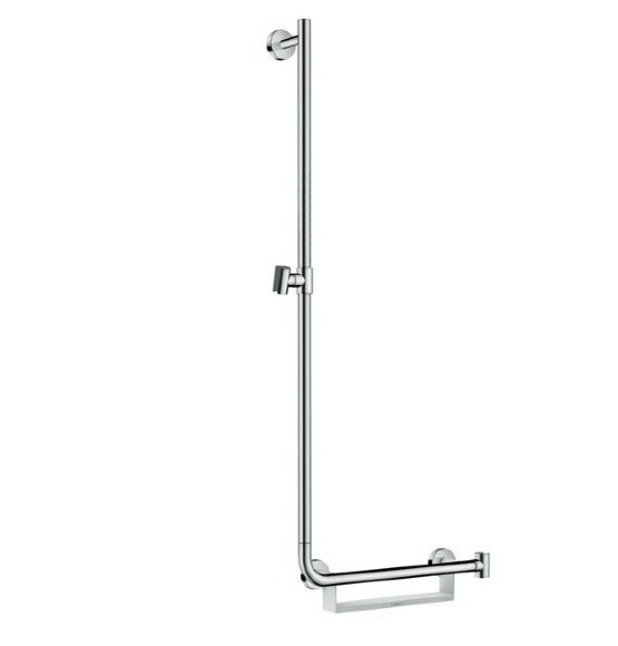 Hansgrohe душевая штанга Comfort 110 см, левосторонняя, Unica, матовый хром арт. 26403400