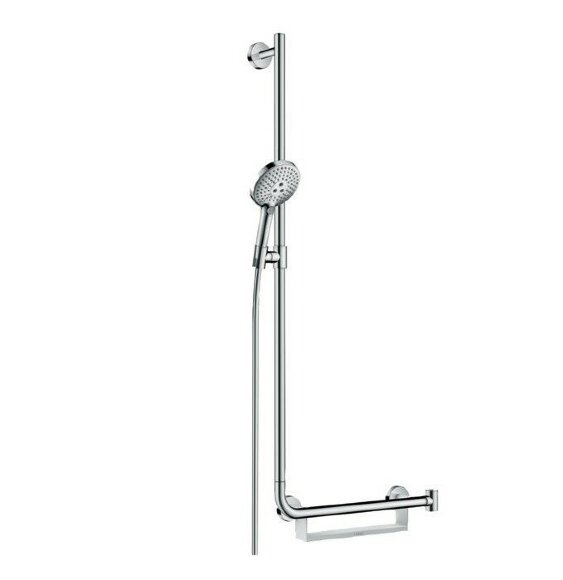 Hansgrohe душевой гарнитур со штангой 110 см, левосторонний, Raindance Select S, глянцевый хром арт. 26324000