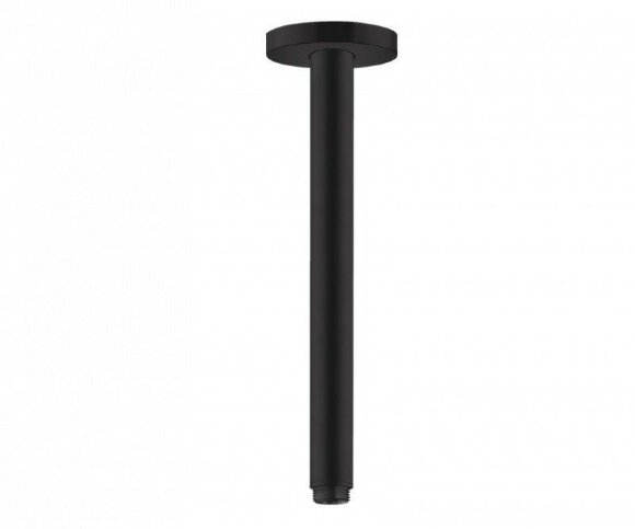 Hansgrohe душевой кронштейн S потолочный 300 мм, Rainfinity, матовый черный арт. 27389670