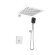 Встраиваемая душевая система, GH-9101-C, Chrome, Black&White арт. 9101CGH