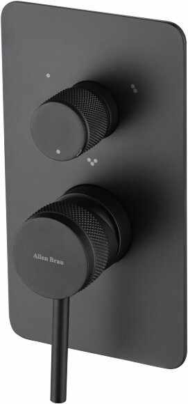 Смеситель для ванны с внутренней частью Priority Allen Brau 5.31A11-31 цвет: черный матовый