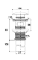 Донный клапан для раковины, автомат(клик-клак), с переливом Boheme арт. 612-B/2 цвет: черный