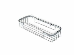 Решётка в ванную 1-уровневая прямоугольная, длина 28,5 см STIL HAUS, хром - 872(08)