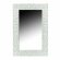 Зеркало AURA 90x60 см с рамой из хрустального стекла с подсветкой цвет: белый глянец ArmadiArt арт. 537