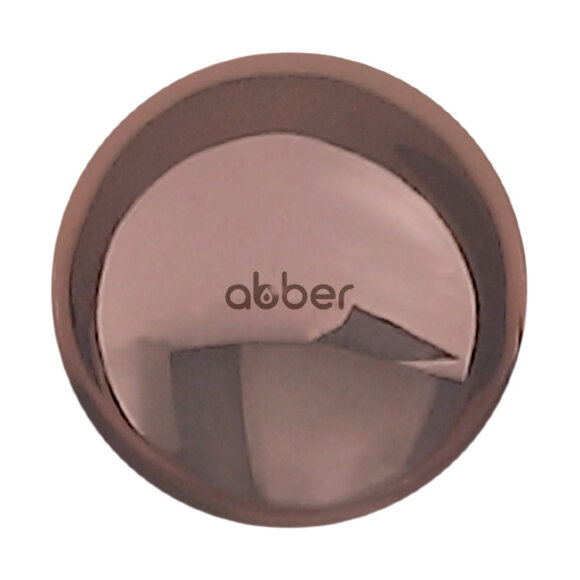 Накладка на слив для раковины ABBER розовое золото, керамика, арт. AC0014RG