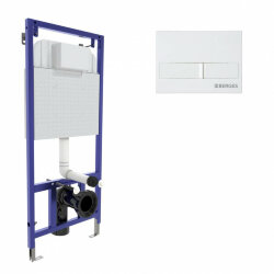 Инсталляция для скрытого монтажа l1 с кнопкой белая Novum Berges арт. 040211