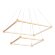 Подвесной светодиодный светильник Comfort Line современный FL5599, Ambrella light цвет: золотой