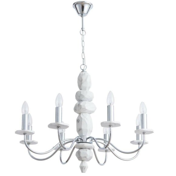 Подвесная люстра, вид неоклассика 6062 Arte Lamp цвет:  белый - A6062LM-8WH