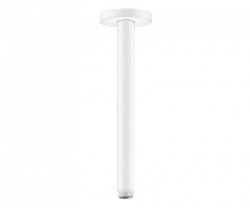 Hansgrohe душевой кронштейн S потолочный 300 мм, Rainfinity, матовый белый арт. 27389700