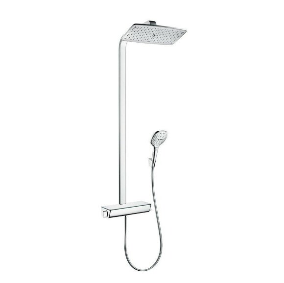 Hansgrohe душевая система с термостатом, Raindance E, глянцевый хром арт. 27112000