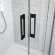 Душевая дверь black kdj 110 l профиль черный стекло прозрачное, Radaway Idea арт. 387041-54-01L