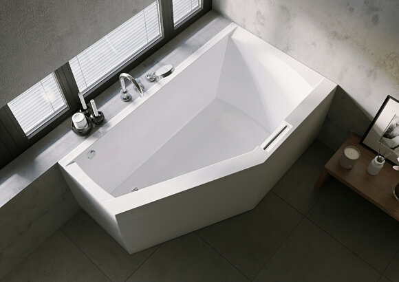 Акриловая ванна GETA 160x90 LEFT - PLUG & PLAY RIHO арт. BD47 (BD4700500000000)