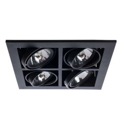 Встраиваемый светильник, вид современный Cardani Black Arte Lamp цвет:  черный - A5930PL-4BK