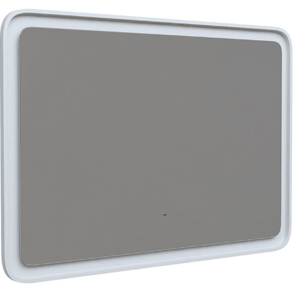 Зеркало Iddis 100 с подсветкой белое матовое c сенсорным выключателем и диммером арт. ESP1000i98