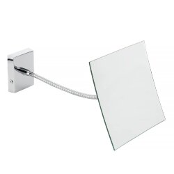 Зеркало оптическое настенное, квадратное 150х150 mm. без рамки на гибком держателе, Migliore Kvant, хром арт. 29762