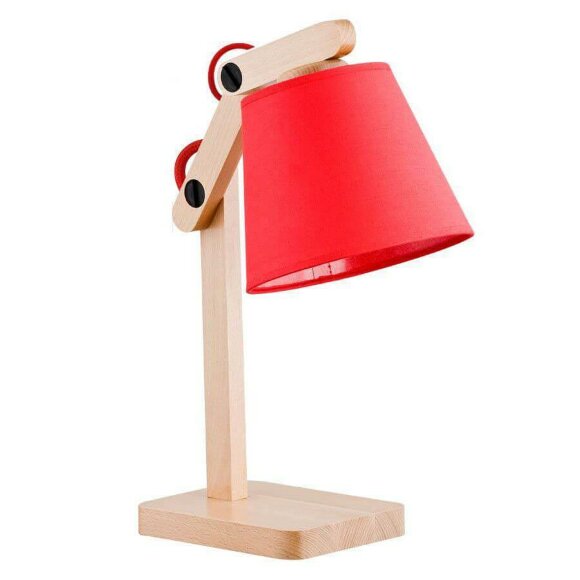 Настольная лампа Joga Red эко 22248, Alfa цвет: красный