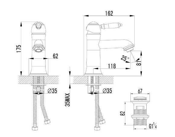 Смеситель для раковины Lemark Villa, арт. LM4806B Смеситель для раковины Lemark Villa, арт. LM4806B
