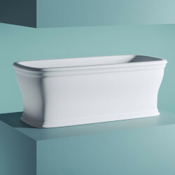 Ванна отдельностоящая, 180х85хh65см, ARTCERAM Neo - ACW003 05 bi matt, цвет: Белый