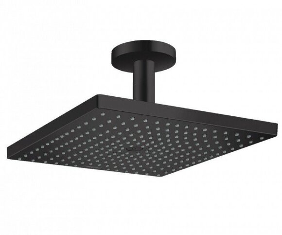 Hansgrohe верхний душ с потолочным кронштейном, Raindance E, матовый черный арт. 26250670